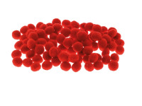 Pompony czerwone 10mm (100szt) POM20 Brewis